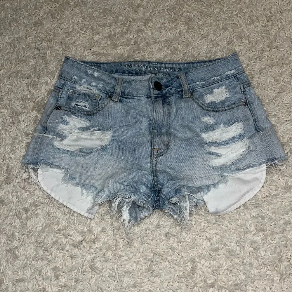 COPY - American Eagle High Rise Jean shorts size 2